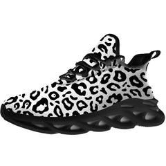 Leopard Shoes  for Men Women Black Leopard Sneakers