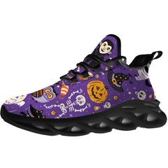 Halloween Shoes  for Men Women Halloween Skull Witch Pumpkin Sneakers