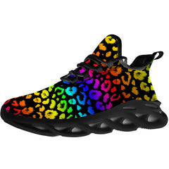 Leopard Shoes  for Men Women Rainbow Leopard Sneakers