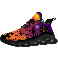 Halloween Shoes  for Men Women Halloween Witch Sneakers