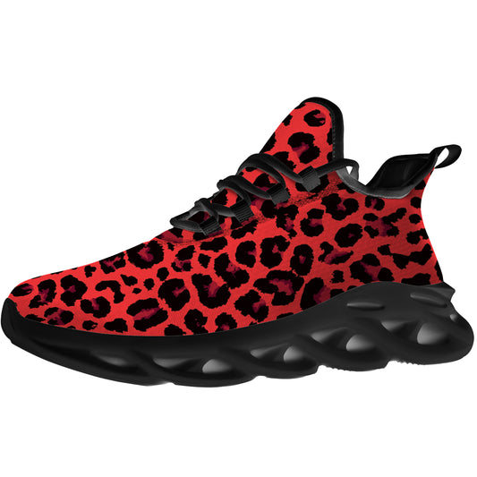 Leopard Shoes  for Men Women Red Leopard Sneakers