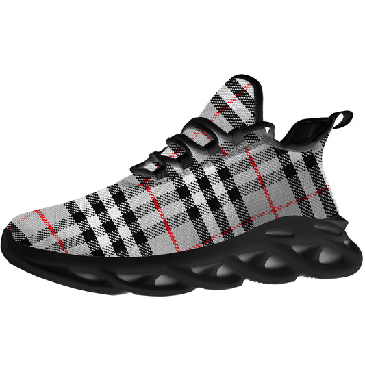 Gray Plaid Shoes  for Men Women Buffalo Plaid Sneakers