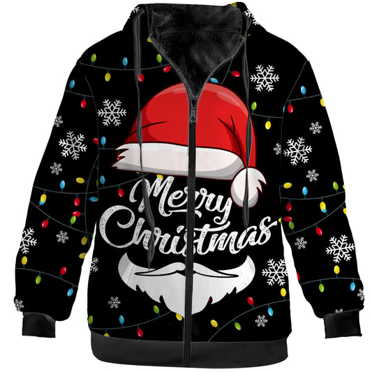 Christmas Jacket for Women Men Winter Coat Zip Up Hoodies