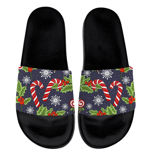 Christmas Candy Cane Sandals for Women Men Slides Sandals House Slippers