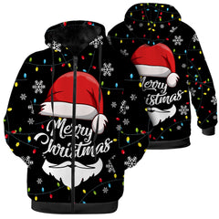 Christmas Jacket for Women Men Winter Coat Zip Up Hoodies