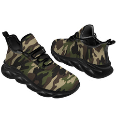 Green Camouflage Shoes  for Men Women Camo Sneakers