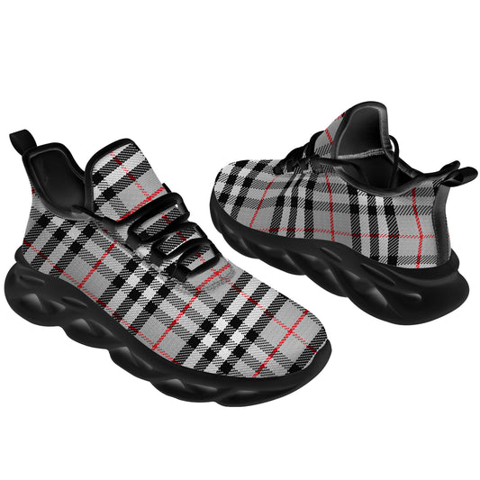 Gray Plaid Shoes  for Men Women Buffalo Plaid Sneakers