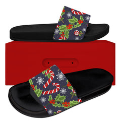 Christmas Candy Cane Sandals for Women Men Slides Sandals House Slippers