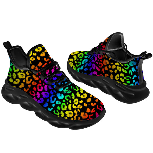 Leopard Shoes  for Men Women Rainbow Leopard Sneakers