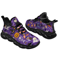 Halloween Shoes  for Men Women Halloween Skull Witch Pumpkin Sneakers