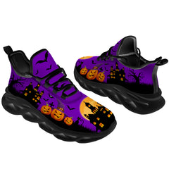 Halloween Shoes  for Men Women Halloween Pumpkin Castle Sneakers