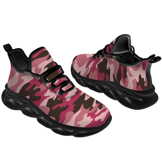 Pink Camouflage Shoes  for Men Women Camo Sneakers